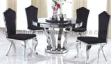 Mirror Stainless Steel Round Table at Home