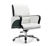 High Quality Genuine Leather Medium Back Office Manager Chair (HF-B1517)