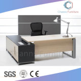 Popular Metal Frame Office Furniture L Shape Computer Desk Executive Table (CAS-MD1876)