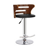 Restaurant Dining Coffee Furniture Swivel Wooden Bar Stools Chair (FS-WB952)