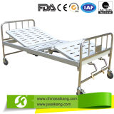 Manual Hospital Adjustable Patient Bed with Stainless Steel Siderails