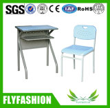 Durable Wooden Single Student Desk and Chair School Furniture (SF-71S)