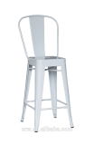 High Backrest Replica Wide Back Metal Bar Stool Metal Furniture