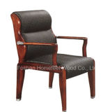 Leather Office Meeting Chair with Wooden Frame (HF-CH030L)