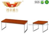 Stainless Steel Wooden Top Office Tea Table