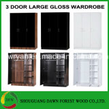 High Gloss Large Wardrobe 3 Door Modern Furniture Bedroom Units