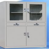 4-Door 2-Drawer Metal Filing Drawer Cabinet Office Furniture