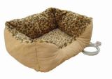 Ce Approvalled Pet Round Heated Bed - Animal Print