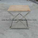 Stainess Steel Cross Legs Side Table (MFF-105)