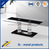 Modern Glass Top and Metal Stand Coffee Table