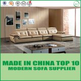 Living Room Furniture Wooden Modern Leather Corner Sofa