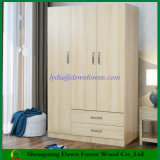 Bedroom Furniture Knock-Down MFC Wooden Wardrobe Cabinet