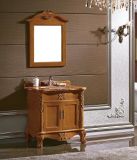 Classic Bathroom Cabinet Made of Solid Wood