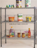 3 Tiers K/D Metal Steel Kitchen Storage Rack Shelf (CJ-B1022)