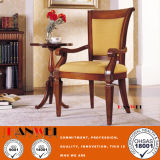 Solid Wood Armrest Wooden Dining Desk Chair