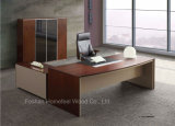 L Shape Modern Wooden Furniture Executive Office Table (HF-SI003)