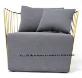 Modern Replica Leisure Coffee Steel Dining Chair Single Sofa