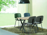 Coated Metal Frame Dining Chair with Different Color