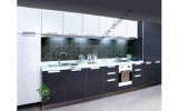 Modern Style UV Wood Grain Kitchen Cabinet (ZS-129)