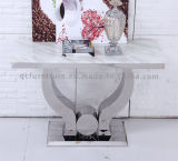 2016 Mirror Stainless Steel Frame Marble Top Console Table