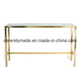 Gold Plated Steel Frame Event High Bar Table