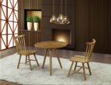 4 Seat Solid Wood Round Top Design Cafe Table