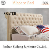 American Style Bedroom Bed Fabric Bed Leather Bed