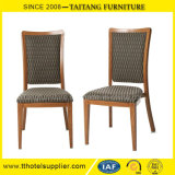 Hot Selling Wood Look Metal Hotel Dining Chair