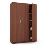 Factory Direct Bedroom Furniture 3 Doors Closet Wooden Wardrobe