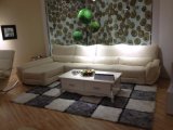 White Leater L Shape Chaise Leather Sofa