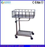 Hot Sale! Hospital Furniture Stainless Steel Bedside Infant Baby Bed/Trolley