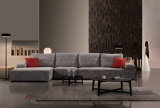 Modern Sectional Fabric Sofa with Adjustable Backrest