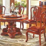 Round Dining Table with Sofa Chair for Dining Room Furniture