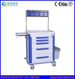 China Manufacturer Hospital Furniture ABS Medical Anesthesia Trolley