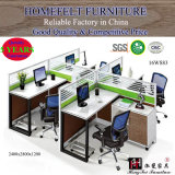 Modern Design White Good Quality Wooden Office Furniture Workstation