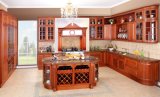 Kitchen Furniture Luxury Solid Wood Kitchen Cabinet (zq-014)