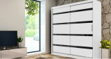 Multifunctional Wooden Bedroom Sliding Wardrobe (HF-EY0222)