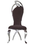 Living Room Fabric Upholstered Metal Dining Chair for Wedding Events