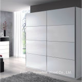 Sturdy Wooden Bedroom 2 Sliding Door Wardrobe Closet (WB42)