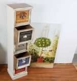 European-Style Wood Drawers Chest Storage Cabinets Lockers Wooden Home Furniture