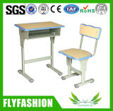 Popular Colorful Single Adjustable School Student Desk and Chair