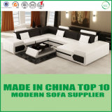 Wooden Frame Modern Living Room Furniture Leather Sofa