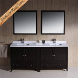 Fed-1073b Modern Solid Wood Double Sink Bathroom Vanity Cabinet