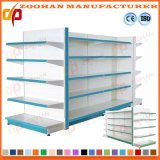 Metal Supermarket Display Storage Double Sided Shelving Shelf (Zhs91)