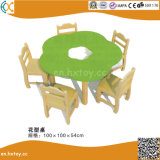 Kids Wooden Flower Shape Table for Preschool