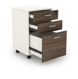 Gcon Office Wooden Furniture 3 Drawers Mobile Filling Cabinet