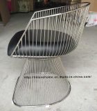 Modern Metal Leisure Classic Restaurant Cushion Outdoor Wire Chair