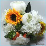 Silk Artificial Flowers Fake Sunflowers for Wedding Home Decoration