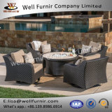 Well Furnir Wf-17112 Rattan 5PC Swivel Chat Set