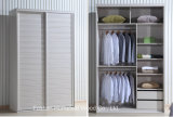 Wooden 1.5 M Customized Inside Sliding Wardrobe Closet